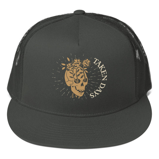 Any Minute Skull Roses Cap