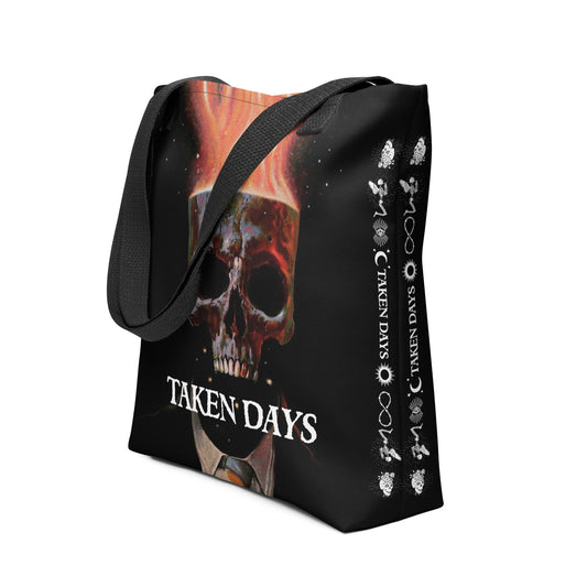 Skull Flames Tote bag