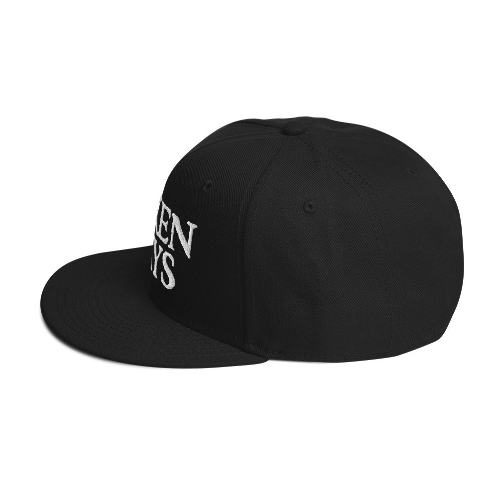 3D Embroidered Stacked Logo Snapback Hat