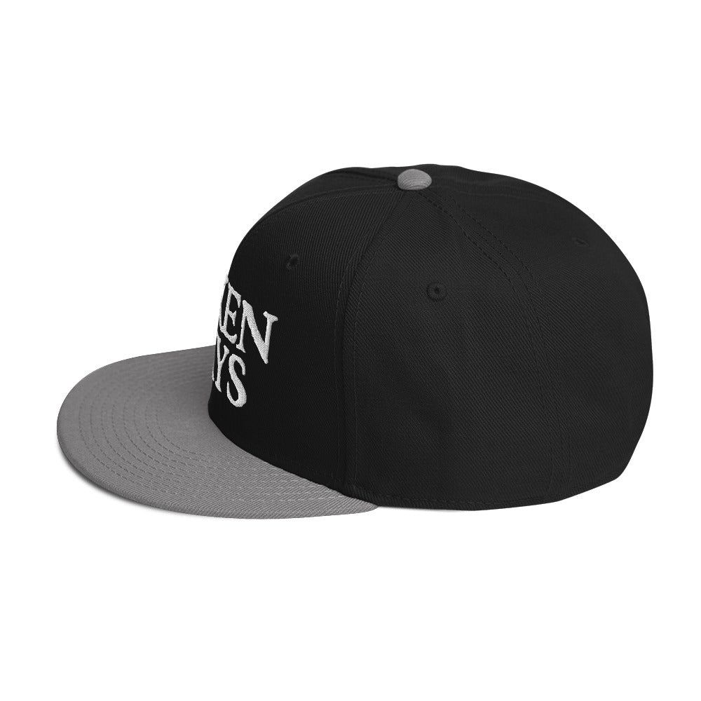 3D Embroidered Stacked Logo Snapback Hat