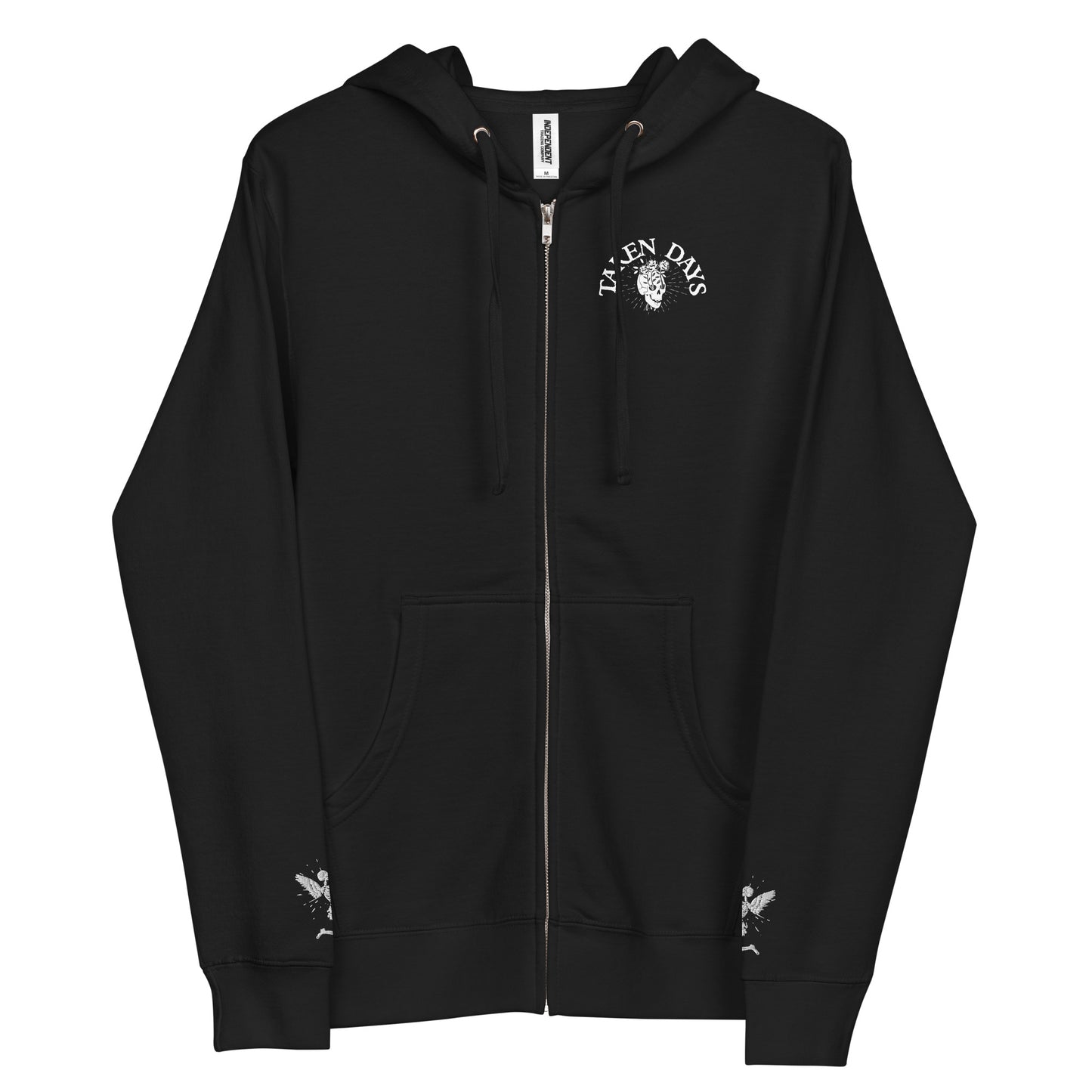 Unisex fleece zip up hoodie