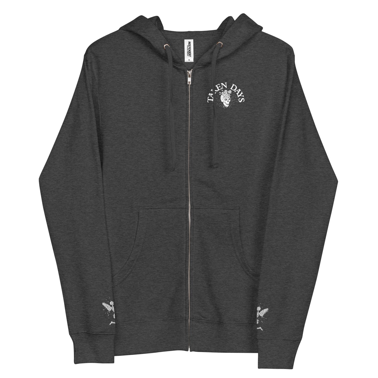 Unisex fleece zip up hoodie